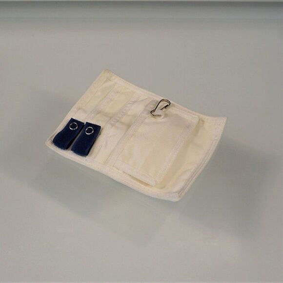 Pocket Pal Medical Instrument Organizer Pocket Protector White w Royal Blue Tabs - Picture 5 of 5